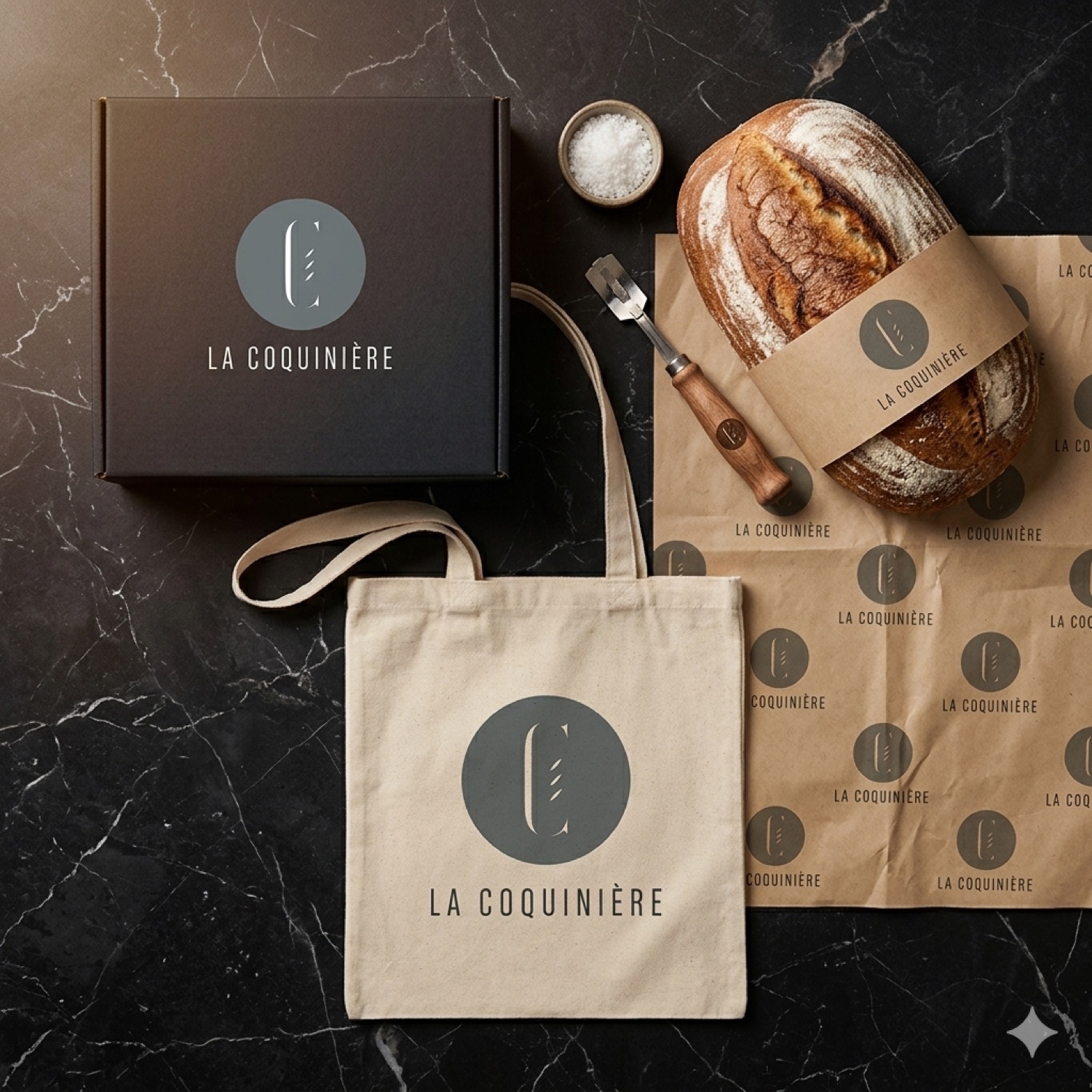 Création du logo d'une boulangerie-pâtisserie premium à Tours